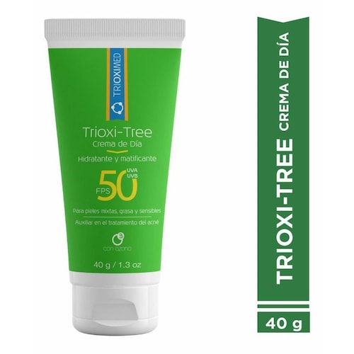 Crema De Día Anti Acné Trioxi-tree Con Fps 50 - 40 G 