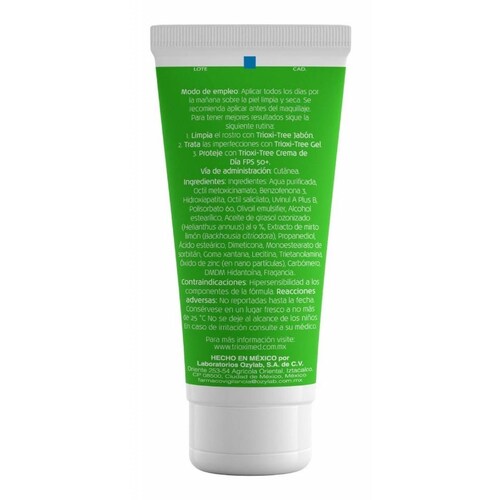 Crema De Día Anti Acné Trioxi-tree Con Fps 50 - 40 G 