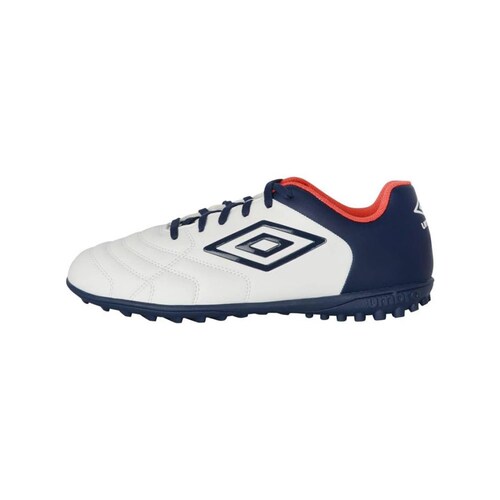 Tenis Futbol Rapido Turf Umbro CLASSICO XI Blanco/Marino
