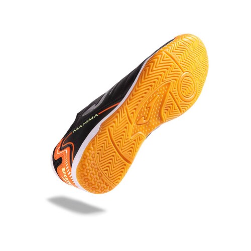 Tenis Joma Futbol Sala Maxima 2301 Indoor Negro/Naranja.