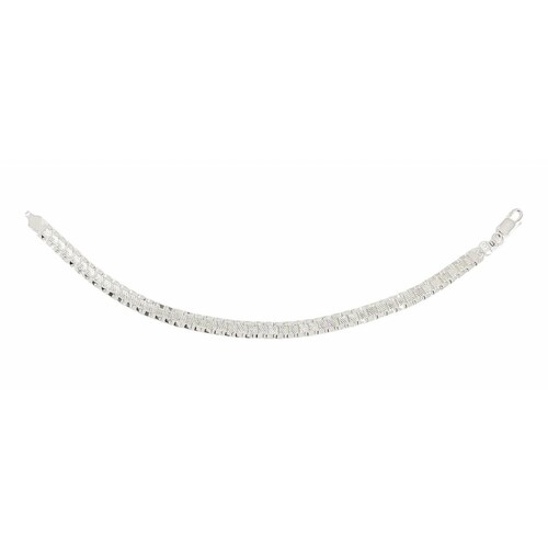 Pulsera Rolex Esclava Hombre Mujer Plata Solida Ley 925 5mm Clásico Largo/Ancho: 17.5 cm x 5 mm 6 cm - 175 cm