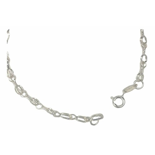 Pulsera Ajustable Corazon Amor Infinito Regalo Amistad Plata Liso 6 cm - 20.5 cm Largo/Ancho: 20.5 cm x 4 mm