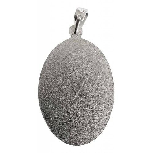 Dije Medalla San Judas Tadeo Ovalada Mediana Plata Ley 925 