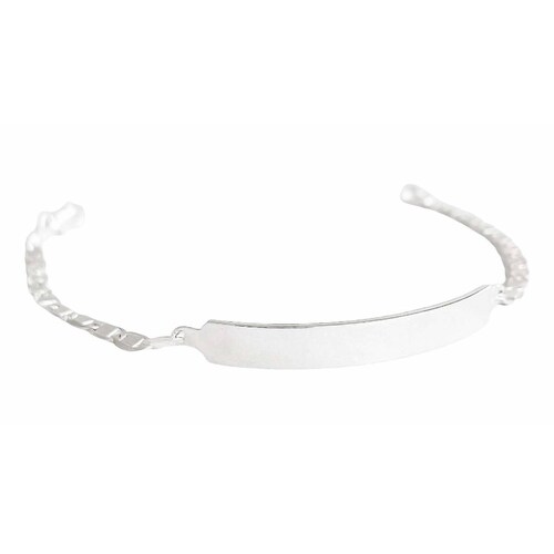 Esclava Pulsera Placa Gucci Gruesa Hombre Plata 925 3 Mm 7 cm - 16 cm Largo/Ancho: 16 cm x 3 mm Plateado
