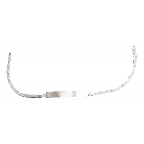 Esclava Pulsera Placa Gucci Gruesa Hombre Plata 925 3 Mm 7 cm - 16 cm Largo/Ancho: 16 cm x 3 mm Plateado