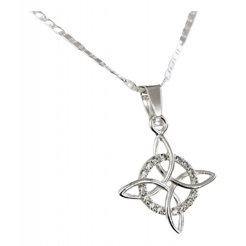 Kit Nudo De Bruja Cadena Gucci + Aretes +dije Plata 925 Juego Zirconias Alto/Ancho: 3.2 cm x 2.3 cm