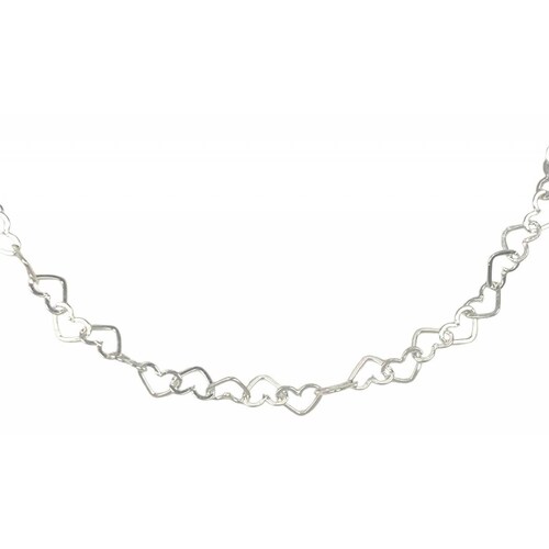Pulsera Corazones Huecos Amor Amistad Regalo Plata 925 6 cm - 18 cm Largo/Ancho: 18 cm x 4 mm Corazones separados