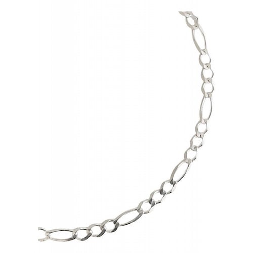 Pulsera Delgada Fígaro 3x1 Hombre Mujer Plata 925 4 Mm Plateado Largo/Ancho:21.5 cm x 4 mm 7 cm - 21.5 cm