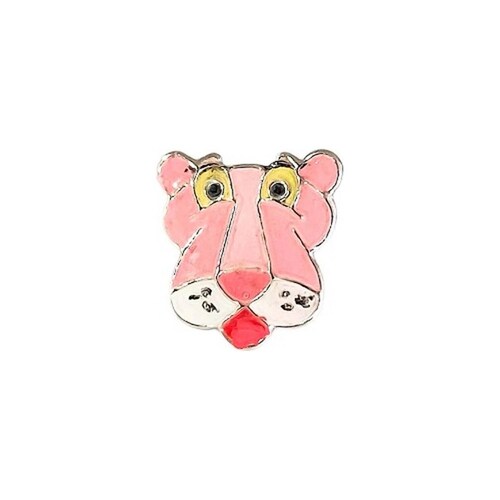 Aretes Pantera Rosa Niña Mujer Regalo Colores Plata Ley 925 