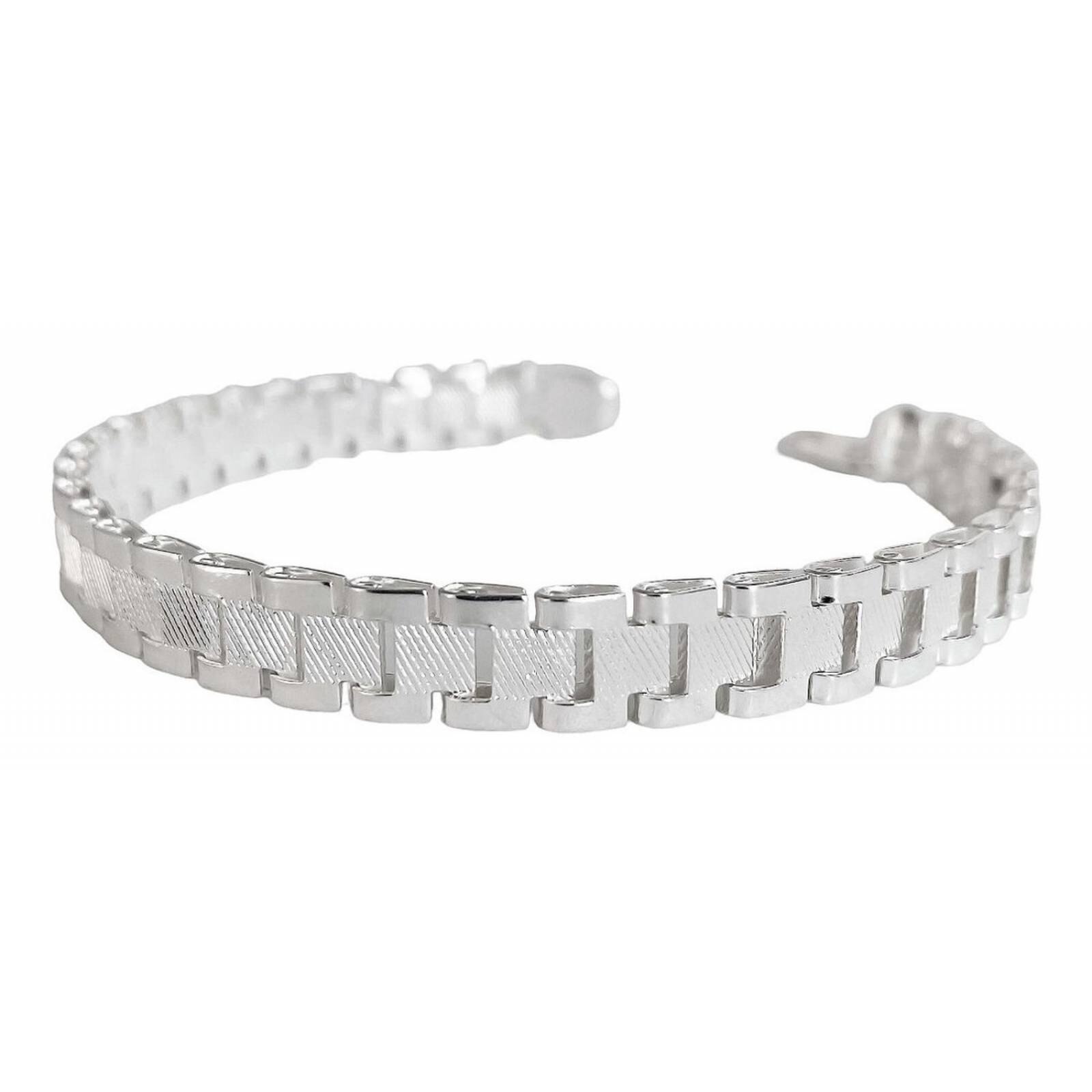 Pulsera de best sale plata tipo rolex