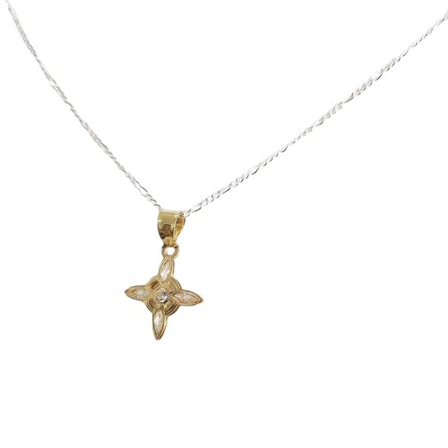 Dije Nudo De Bruja Celta Chico Oro 10k + Cadena de Regalo 2.1 cm x 1.3 cm Alto/Ancho 2.1 cm x 1.3 cm