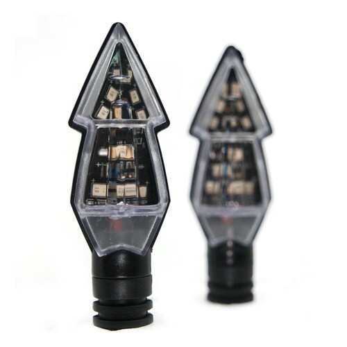 Direccionales Para Moto Rasen Led Tipo Pino Universal   Blanco