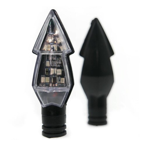 Direccionales Para Moto Rasen Led Tipo Pino Universal   Blanco