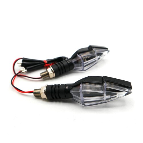 Direccionales Para Moto Rasen Led Tipo Pino Universal   Blanco