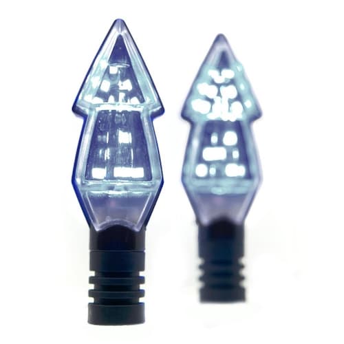 Direccionales Para Moto Rasen Led Tipo Pino Universal   Blanco