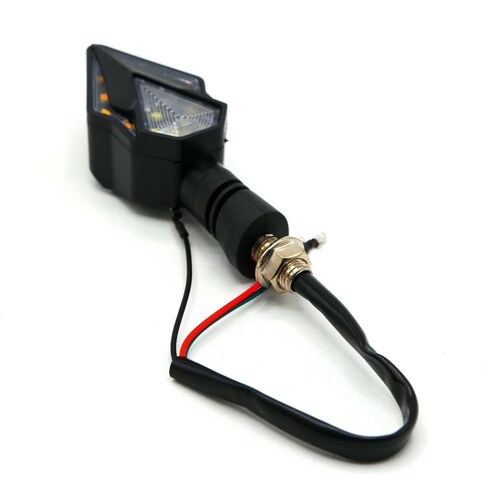 Direccionales Para Moto Rasen Led Secuencial Tipo Diamante Universal  Azul