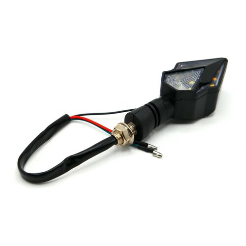 Direccionales Para Moto Rasen Led Secuencial Tipo Diamante Universal  Azul