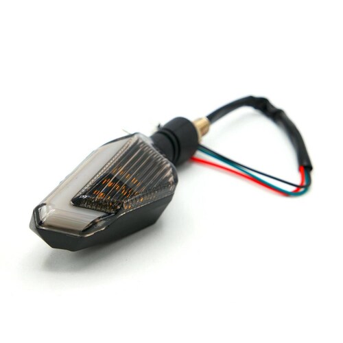 Direccionales Para Moto Rasen Led Neon Decorativa Universal   Rojo