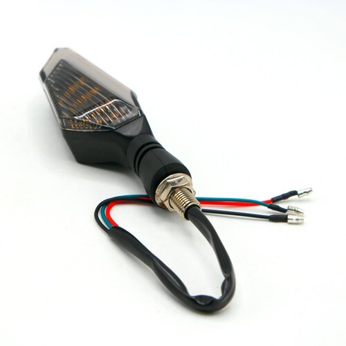 Direccionales Para Moto Rasen Led Neon Decorativa Universal   Rojo