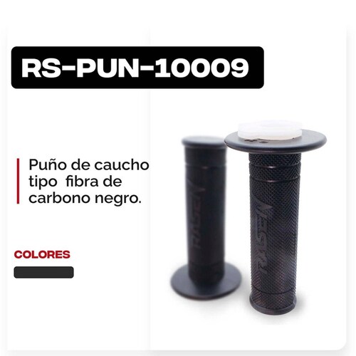 Puños Para Moto Rasen De Caucho Tipo Fibra 