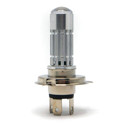 Foco Para Moto Rasen De Faro H4 Con Lupa Hiper Led            