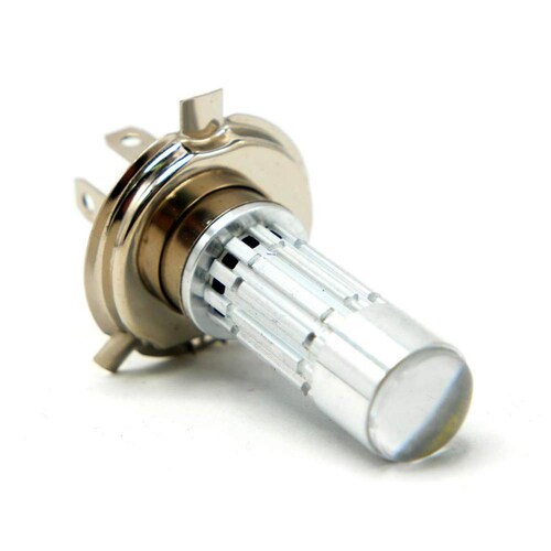 Foco Para Moto Rasen De Faro H4 Con Lupa Hiper Led            