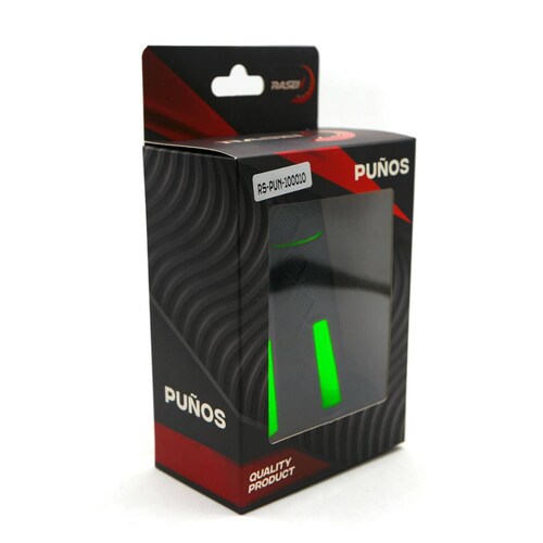 Puños Para Moto Rasen De Caucho Doble Agarre Verde Universal