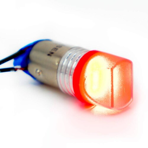 Foco Para Moto Rasen De Stop Super Estrobo Led Mate             Rojo ROJO