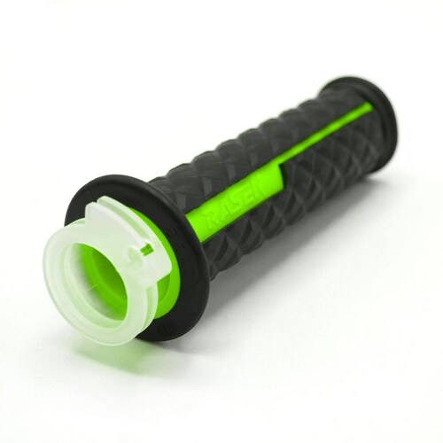 Puños Para Moto Rasen De Caucho Tipo Cuarzo Verde Universal