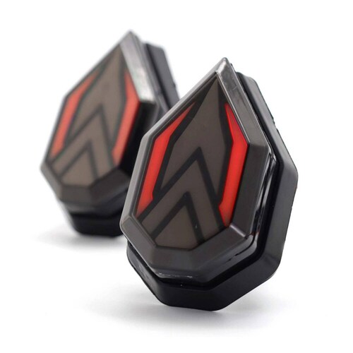 Direccionales Para Moto Rasen Led Secuencial Tipo Doble Flecha Universal Rojo