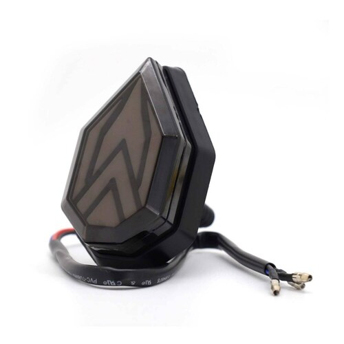 Direccionales Para Moto Rasen Led Secuencial Tipo Doble Flecha Universal Rojo