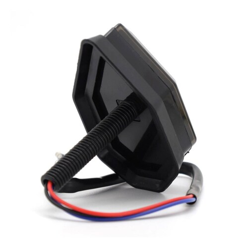 Direccionales Para Moto Rasen Led Secuencial Tipo Doble Flecha Universal Rojo