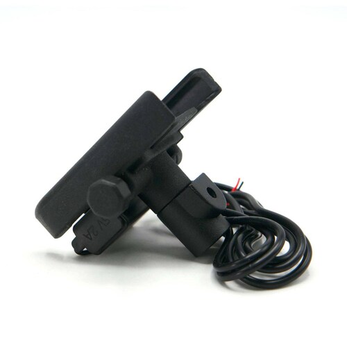 Soporte Para Moto Rasen Para Celular Universal Metalico Para Espejo Con Cargador          
