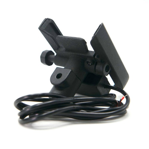 Soporte Para Moto Rasen Para Celular Universal Metalico Para Espejo Con Cargador          