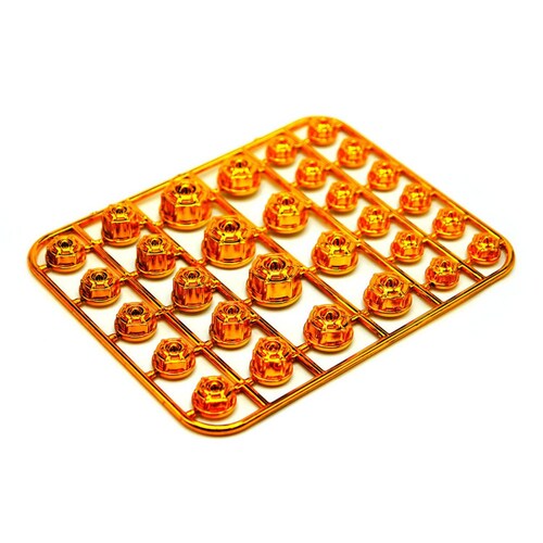 Tapon Para Moto Rasen Tornillo De Plastico Decorativo Tipo Cupula             Dorado