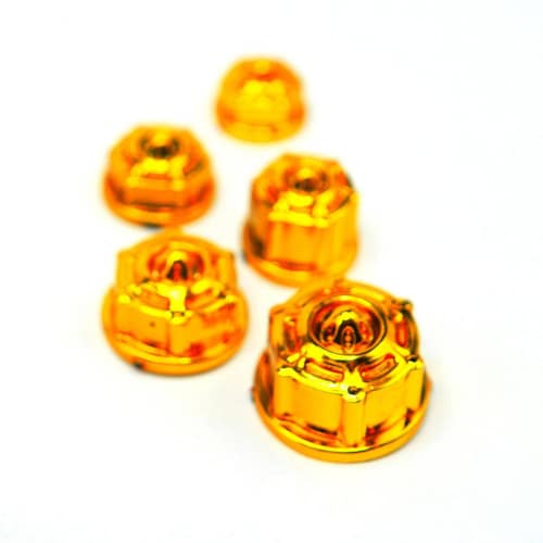 Tapon Para Moto Rasen Tornillo De Plastico Decorativo Tipo Cupula             Dorado