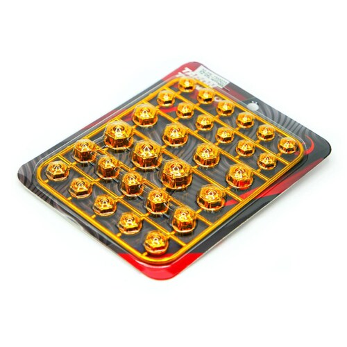 Tapon Para Moto Rasen Tornillo De Plastico Decorativo Tipo Cupula             Dorado