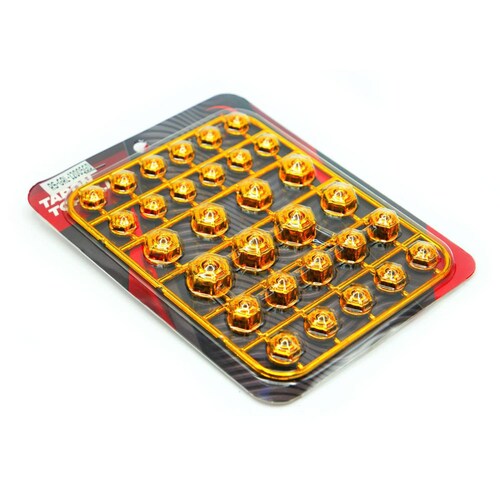 Tapon Para Moto Rasen Tornillo De Plastico Decorativo Tipo Cupula             Dorado