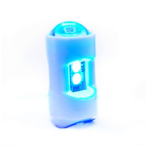 Foco Para Moto Rasen Led De Pellizco Con Lupa 6 Hiperled            Azul