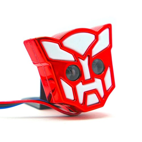 Luz Para Moto Rasen Decorativa Tipo Transformers Estrobo               Rojo