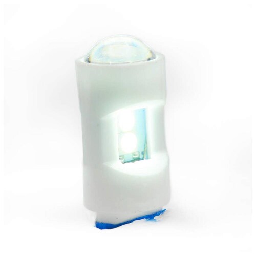 Foco Para Moto Rasen Led De Pellizco Con Lupa 6 Hiperled            Blanco