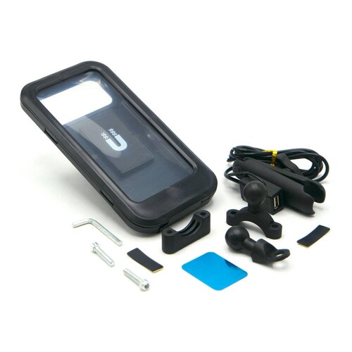 Soporte Para Moto Rasen Para Celular Universal Impermeable Con Cargador Para Espejo Y Manubrio        