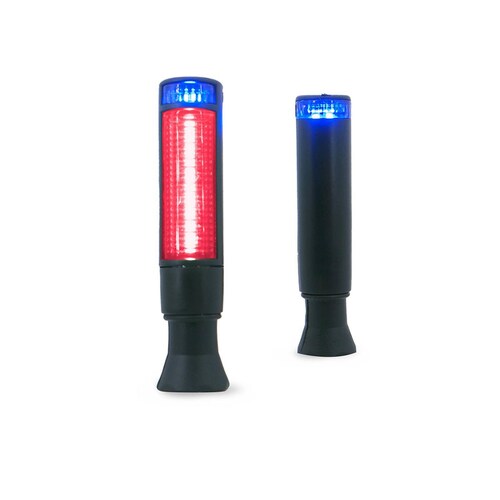 Direccionales Para Moto Rasen Led Secuencial Tipo Barril Universal  Rojo