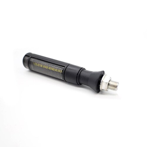 Direccionales Para Moto Rasen Led Secuencial Tipo Barril Universal  Rojo