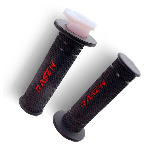 Puños Para Moto Rasen De Caucho Tipo Deportivo Rojo Universal