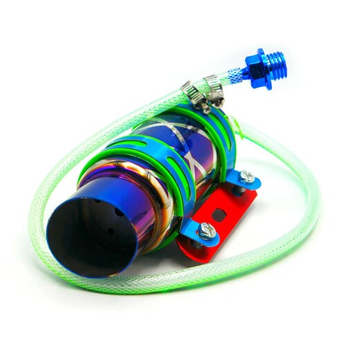 Enfriador Para Moto Rasen De Aceite De Motor En Aluminio Con Conexiones Universal          Azul