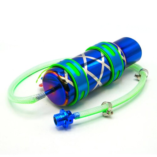 Enfriador Para Moto Rasen De Aceite De Motor En Aluminio Con Conexiones Universal          Azul