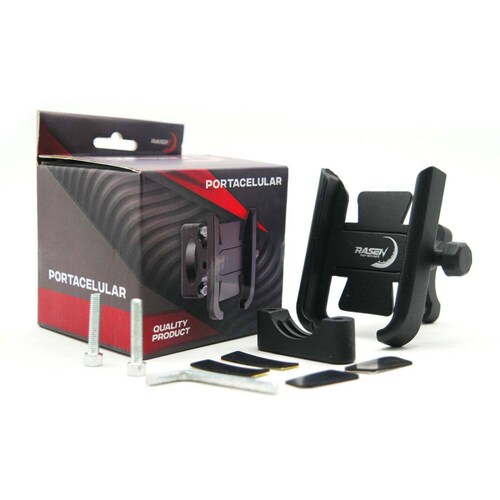 Soporte Para Moto Rasen Para Celular Universal Metalico Para Manubrio Sin Cargador          