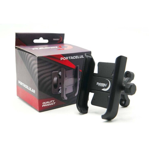 Soporte Para Moto Rasen Para Celular Universal Metalico Para Manubrio Sin Cargador          