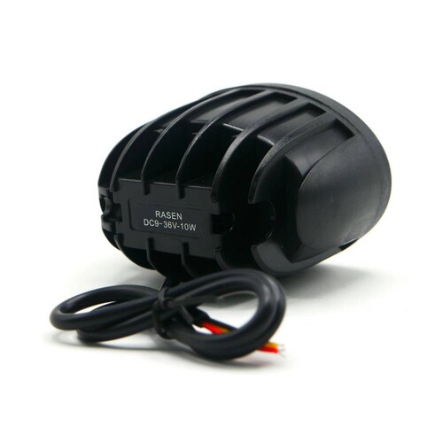 Faro Para Moto Rasen Led 2 Ojos Blanco, Contorno De Angel Con Luz Alta, Baja Y Estrobo      